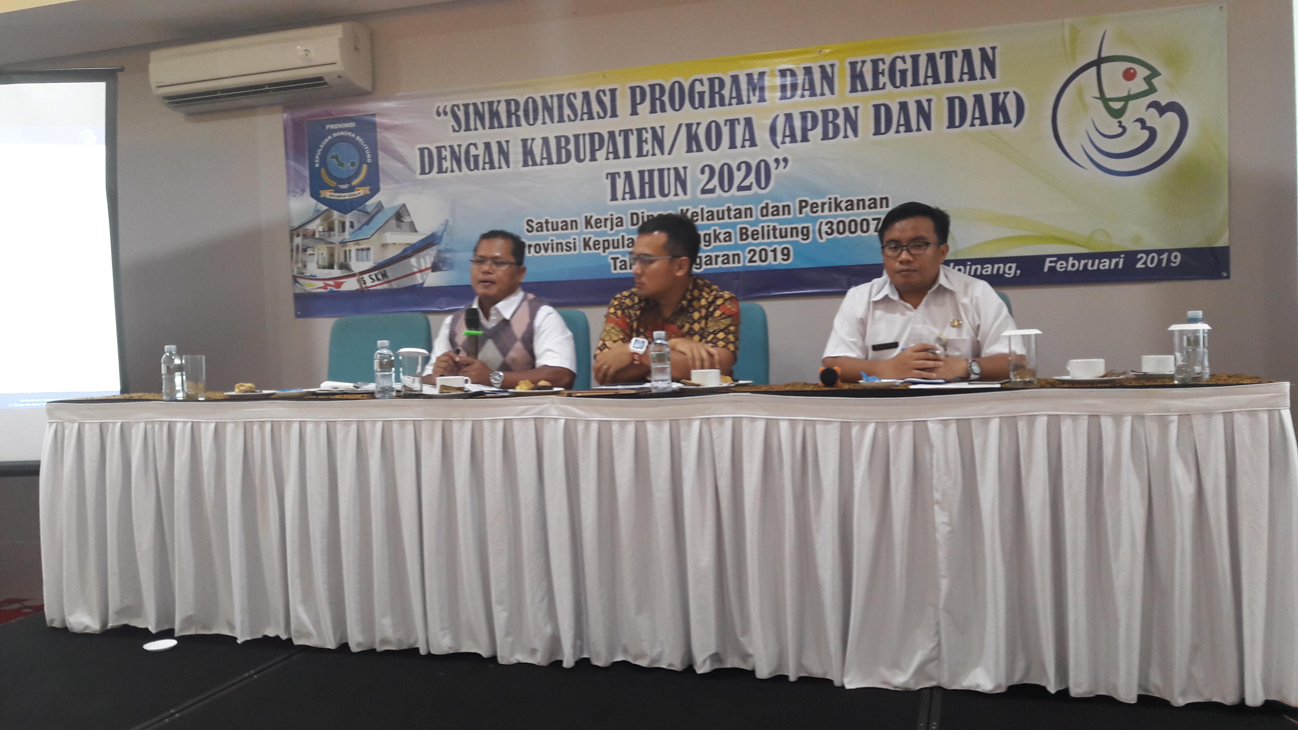 DKP Babel Sinkronkan Anggaran APBN dan DAK 2020