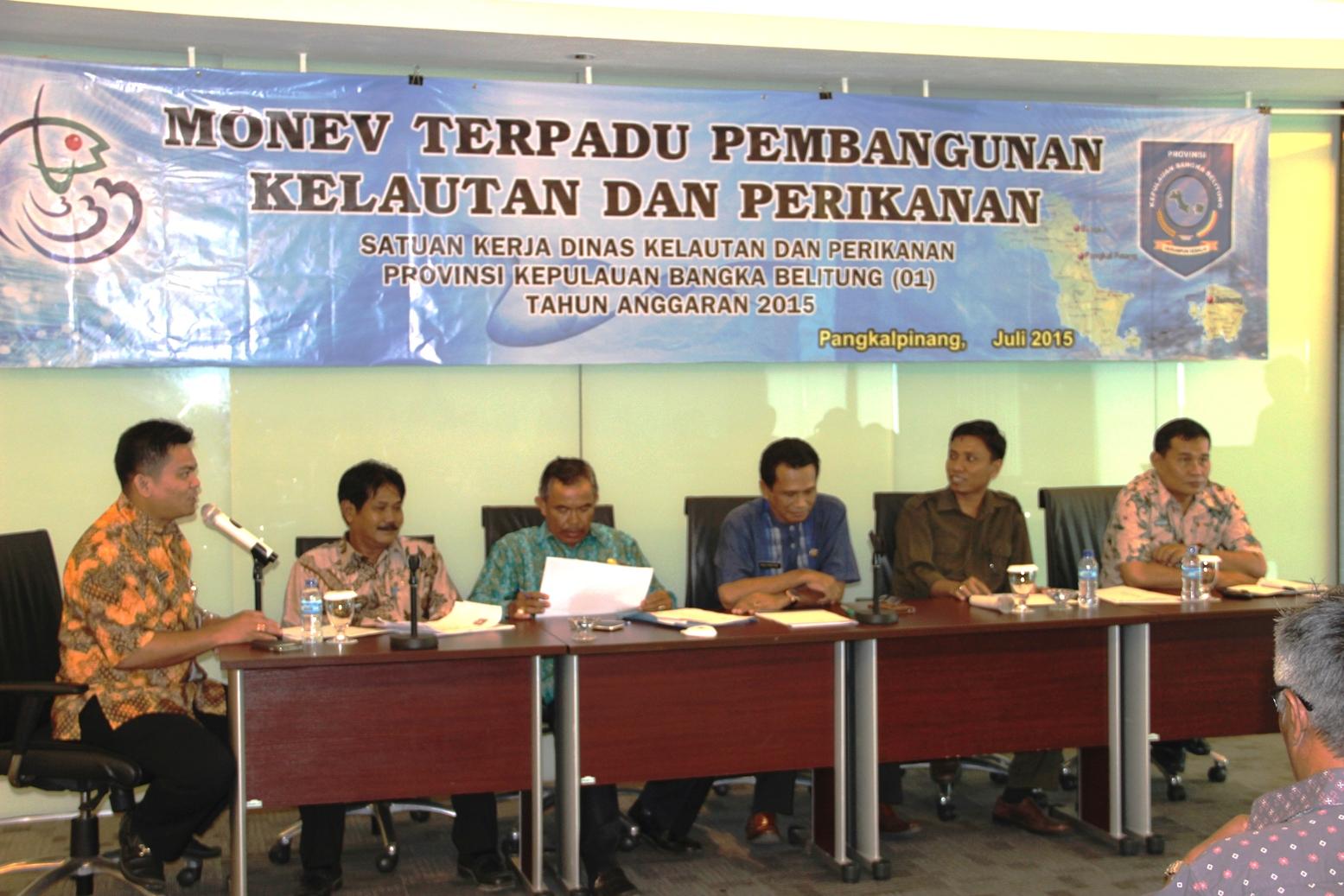 Diskusi Monev Terpadu Pembangunan Kelautan dan Perikanan