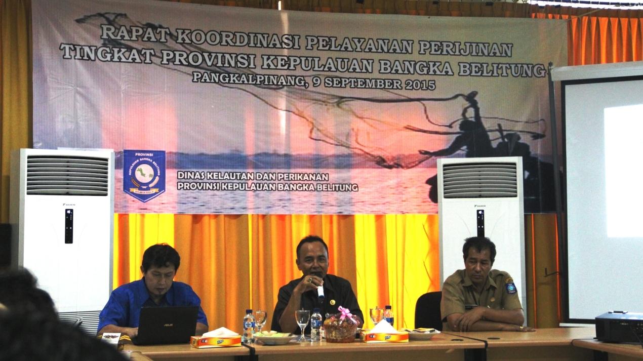 Rapat Koordinasi Pelayanan Perijinan Tingkat Provinsi Babel