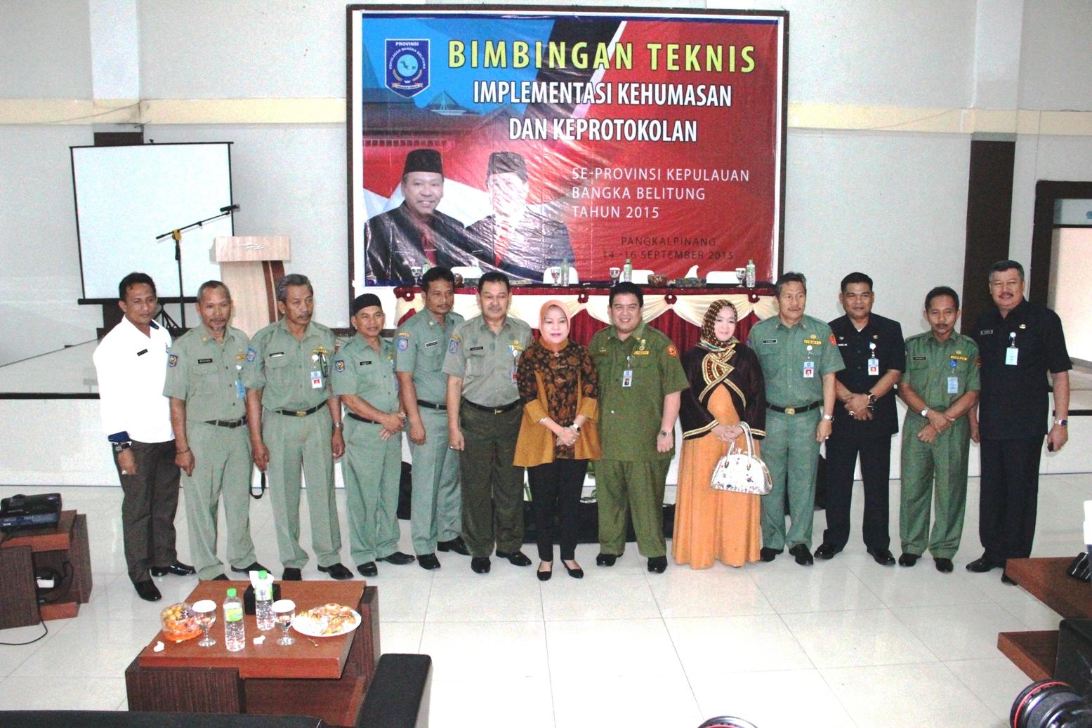 Khasanah Keprotokolan Pemprov Bangka Belitung