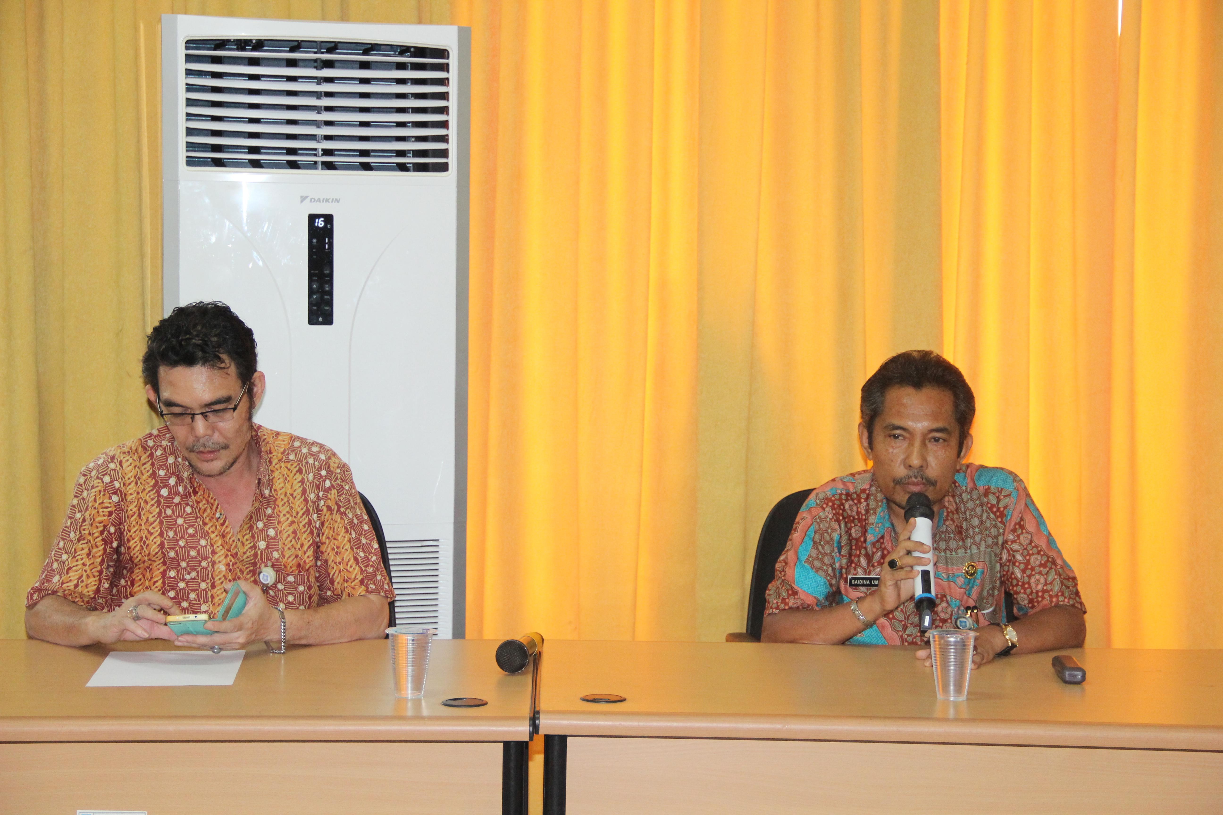 Arahan Plt. Kepala Dinas Kepada THL Dinas Kelautan dan Perikanan Provinsi Kepulauan Bangka Belitung 