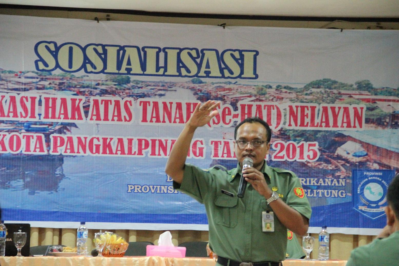 DKP Pemprov Sosialisasikan  Sertifikat  Hak Atas Tanah Nelayan