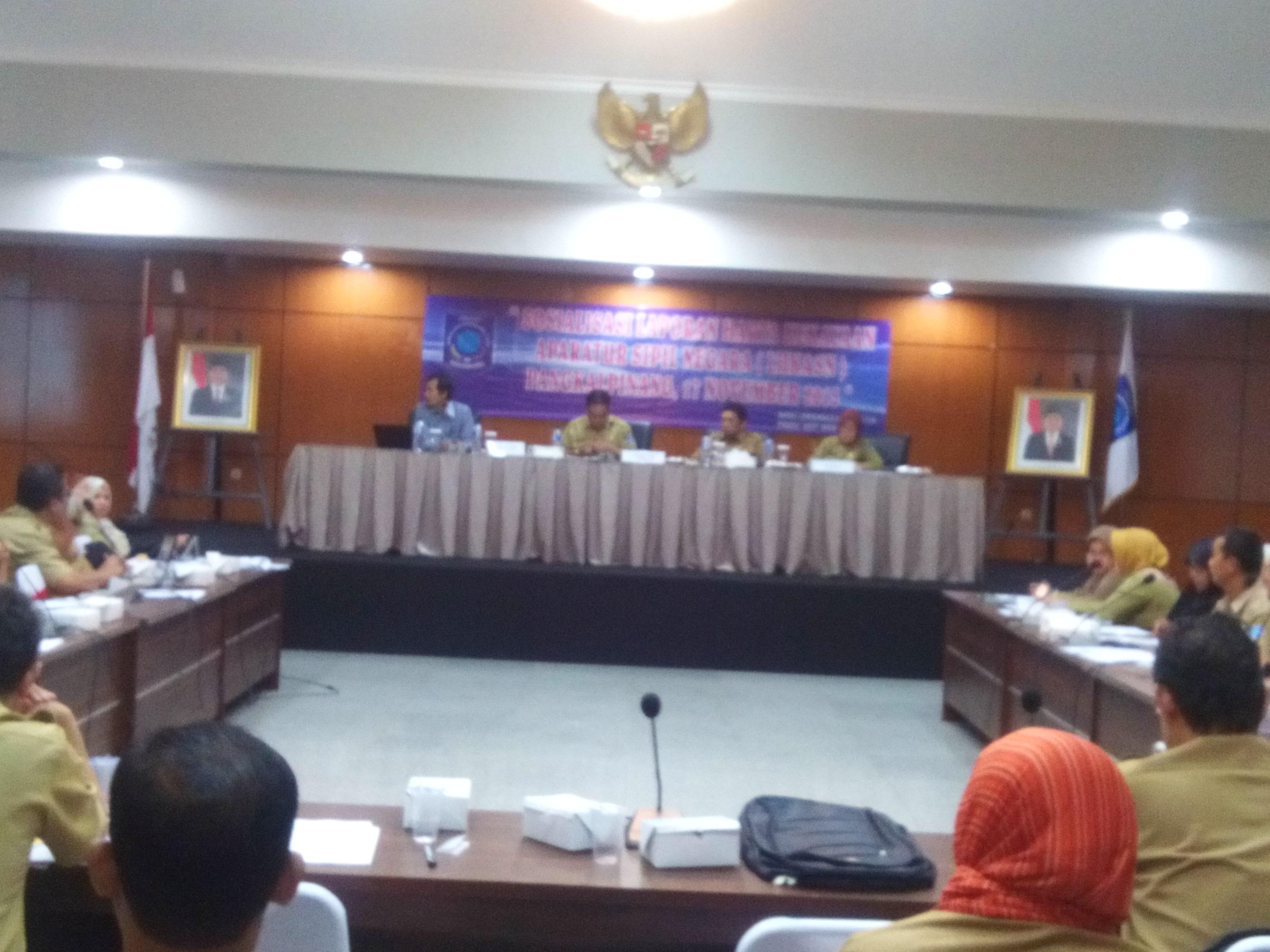 Sosialisasi Laporan Hasil Kekayaan Aparatur Negara ( LHKASN)