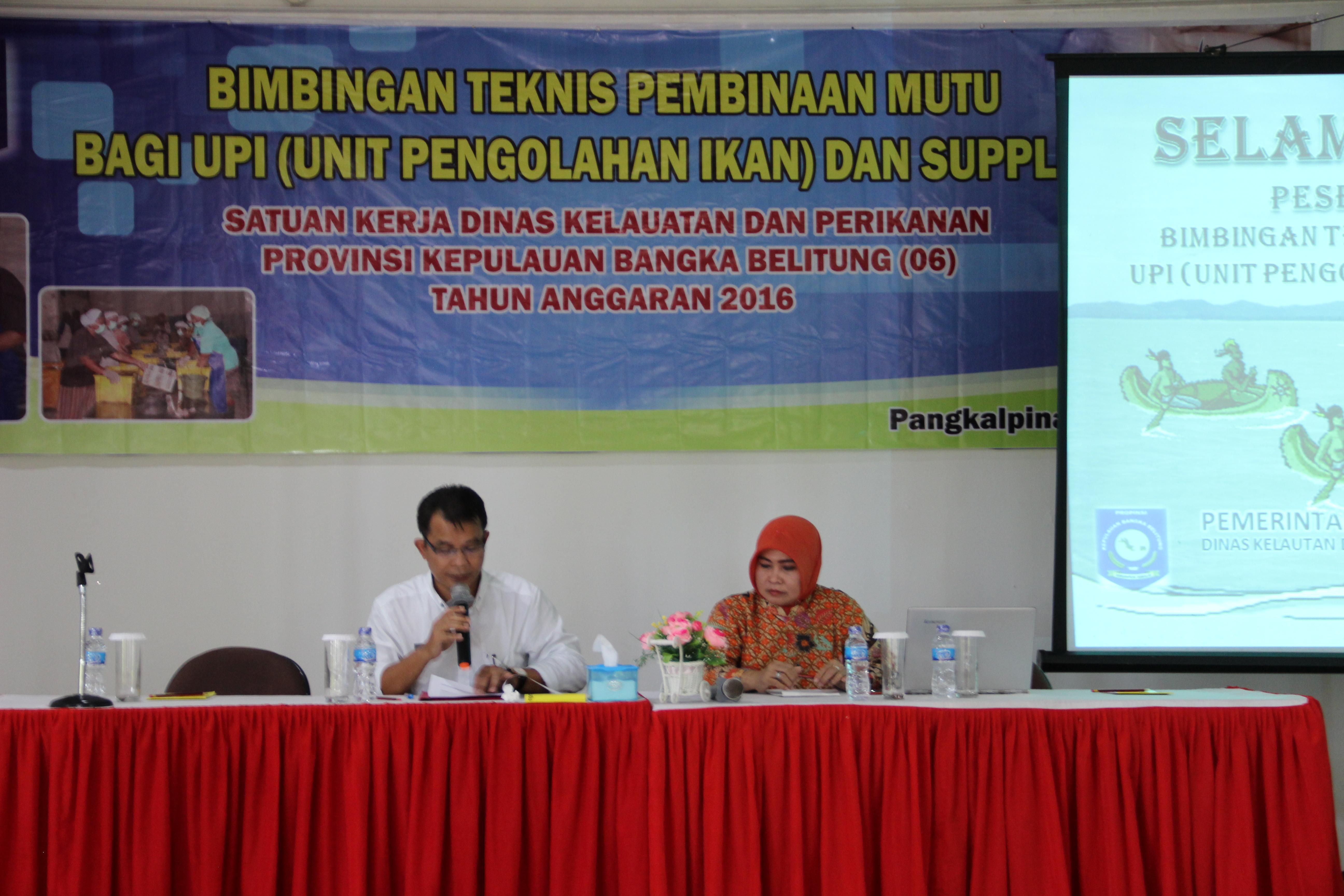 Pembinaan  Mutu Bagi Unit Pengolahan Ikan (UPI) Dan Supplier Tahun 2016