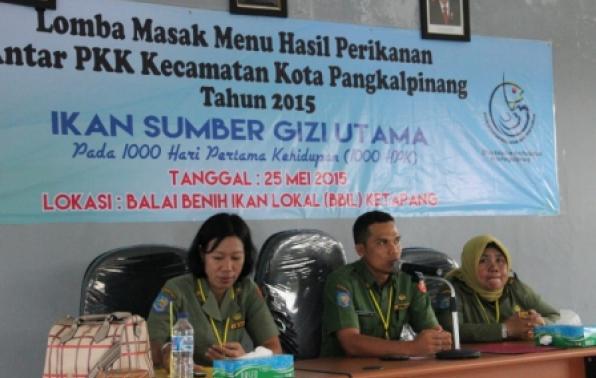 Tim Juri, Marisi Malau,S.Pd (Sekolah Kejuruan), Eviheritanto, MM (RSUD Depati Hamzah), Nurhayati,A.Md (DKP Kota Pangkalpinang).